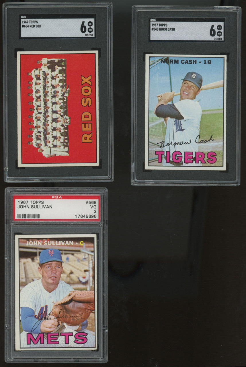 1967 Topps Baseball Complete Set Only Missing Seaver 608/609 Overall VG-EX