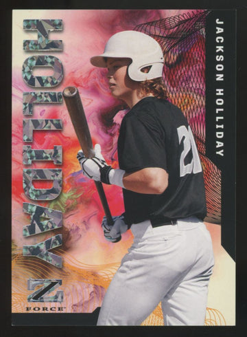2023 Skybox Metal Universe Champions Jackson Holiday Galaxy Wave Z Force /25