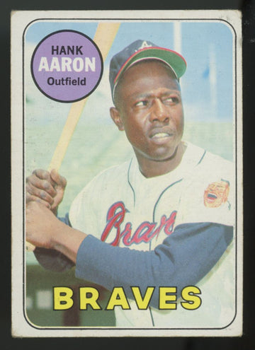 1969 Topps Hank Aaron #100 VG