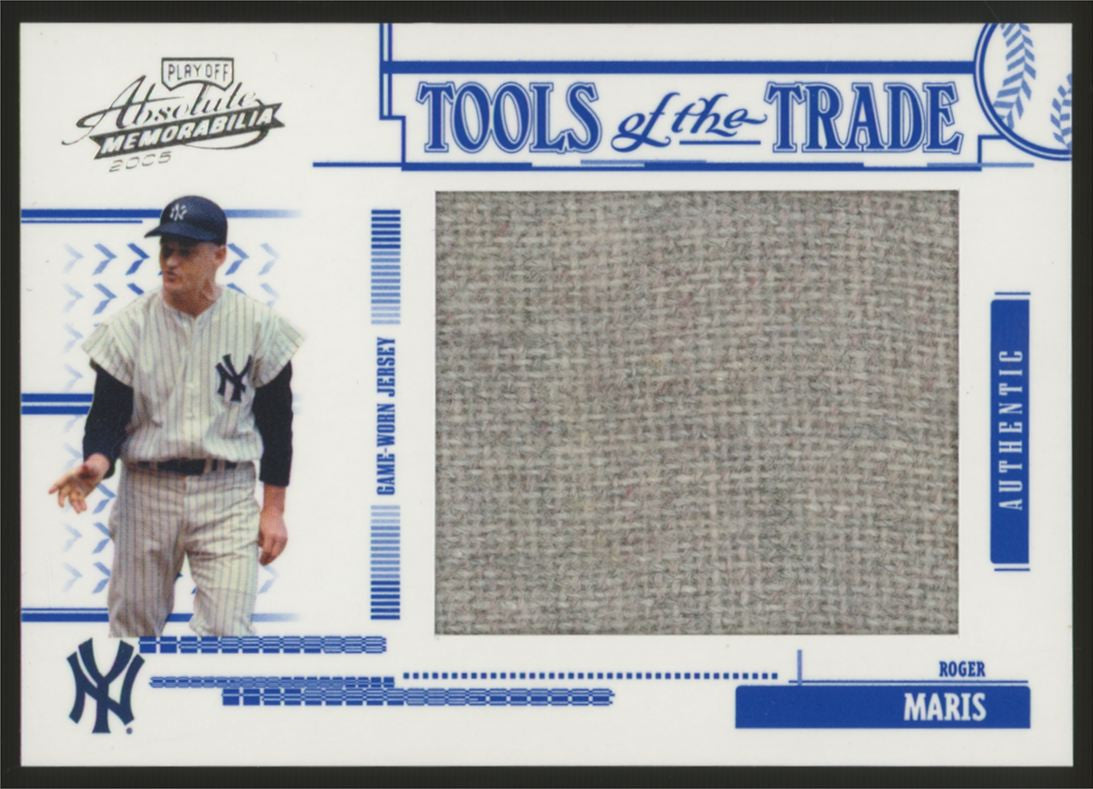 2005 Playoff Absolute Roger Maris Tools of The Trade Patch /250 #TT-177
