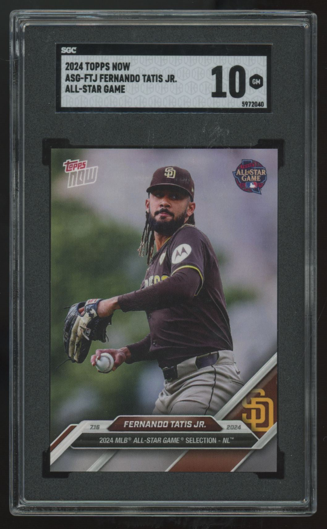 2024 Topps Now Fernando Tatis Jr All-Star Game #ASG-FTJ SGC 10