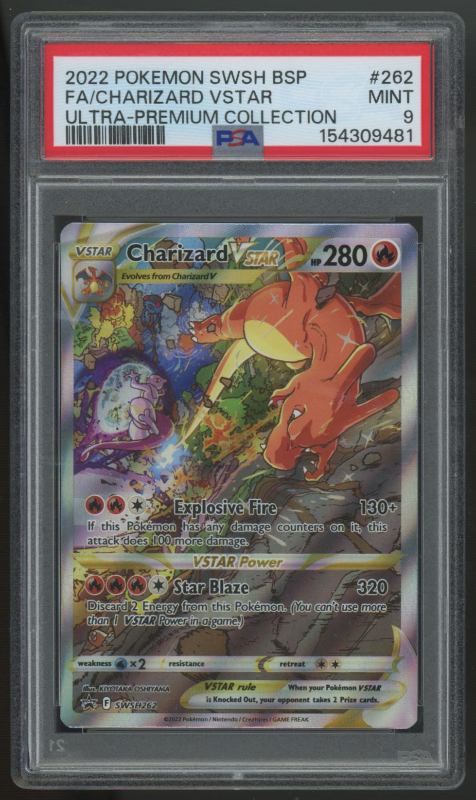2022 Pokemon Charizard VStar Ultra Premium Collection Promo #262 PSA 9