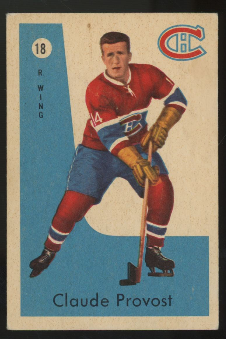 1959-60 Parkhurst Claude Provost #18 VG-EX