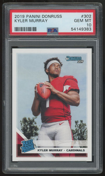 2019 Panini Donruss Kyler Murray RC Rated Rookie #302 PSA 10 *383