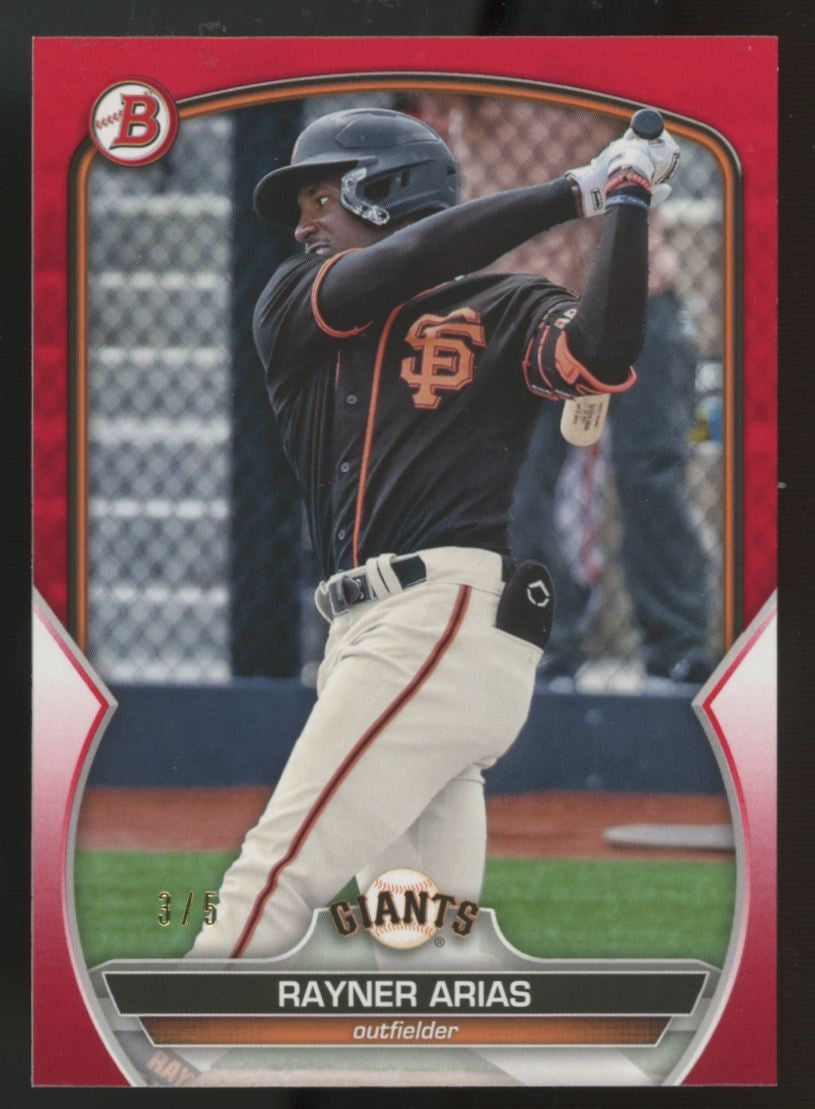 2023 Bowman Rayner Arias Red /5 #BD-13