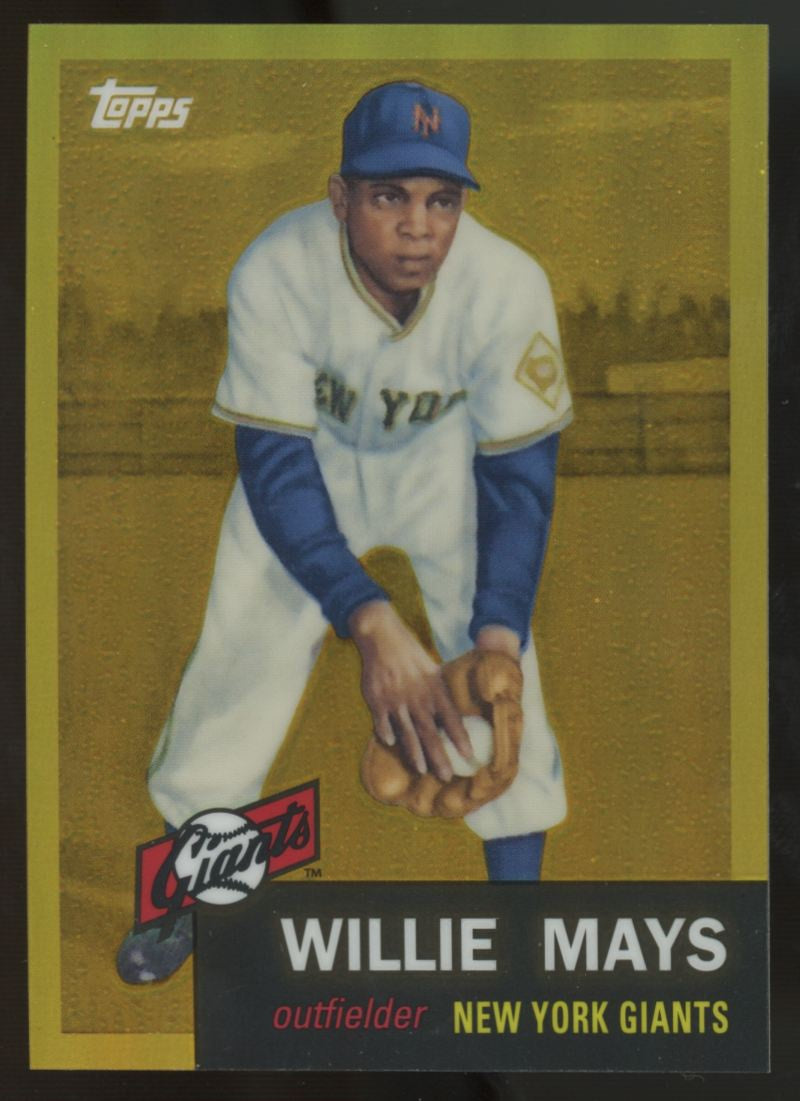 2012 Topps Factory Set Willie Mays 1953 Gold Refractor #244
