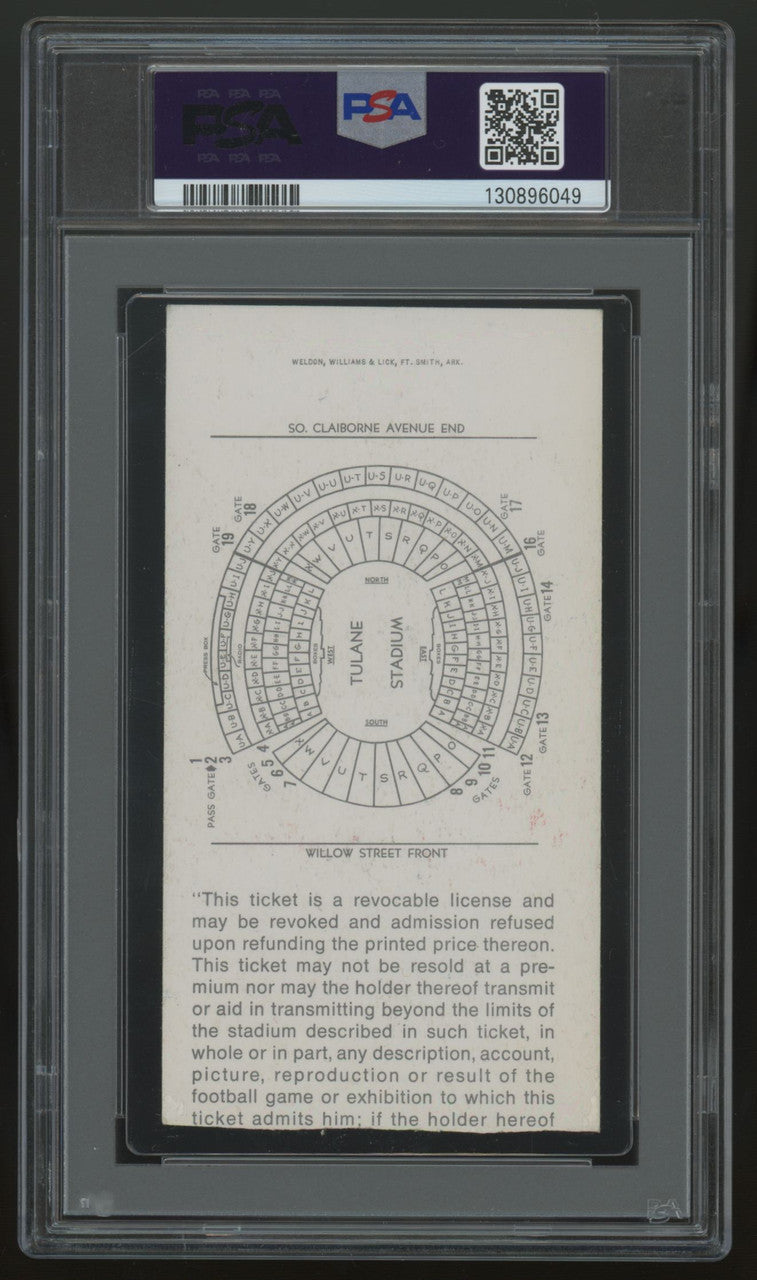 1972 Super Bowl VI Ticket Stub Cowboys Dolphins Staubach MVP PSA  Authentic *049