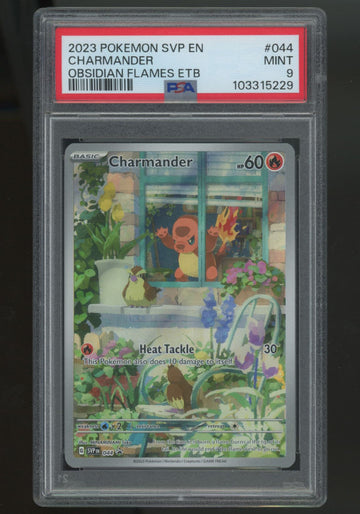 2023 Pokemon Charmander Obsidian Flames ETB Promo #044 PSA 9 (F)