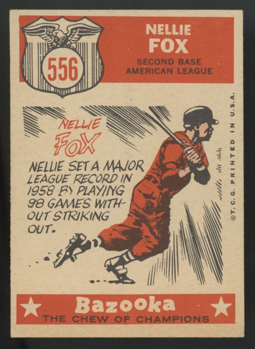1959 Topps Nellie Fox All Star #556 VG/EX