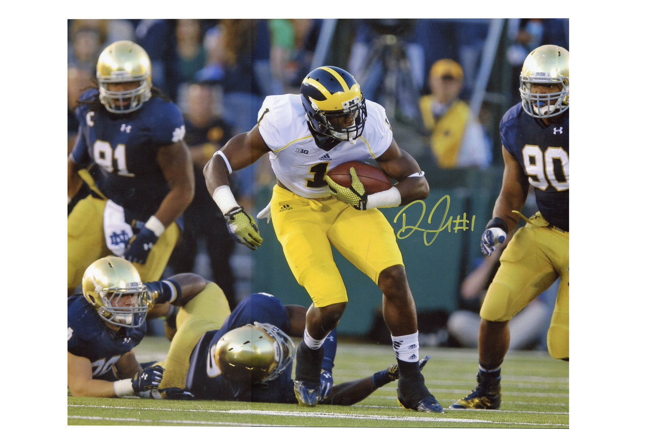 Devin Funchess Autographed 11x14 Photograph - Carry
