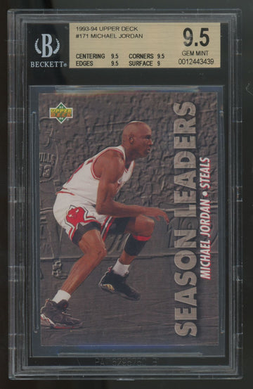 1993-94 Upper Deck Michael Jordan Season Leaders #171 BGS 9.5