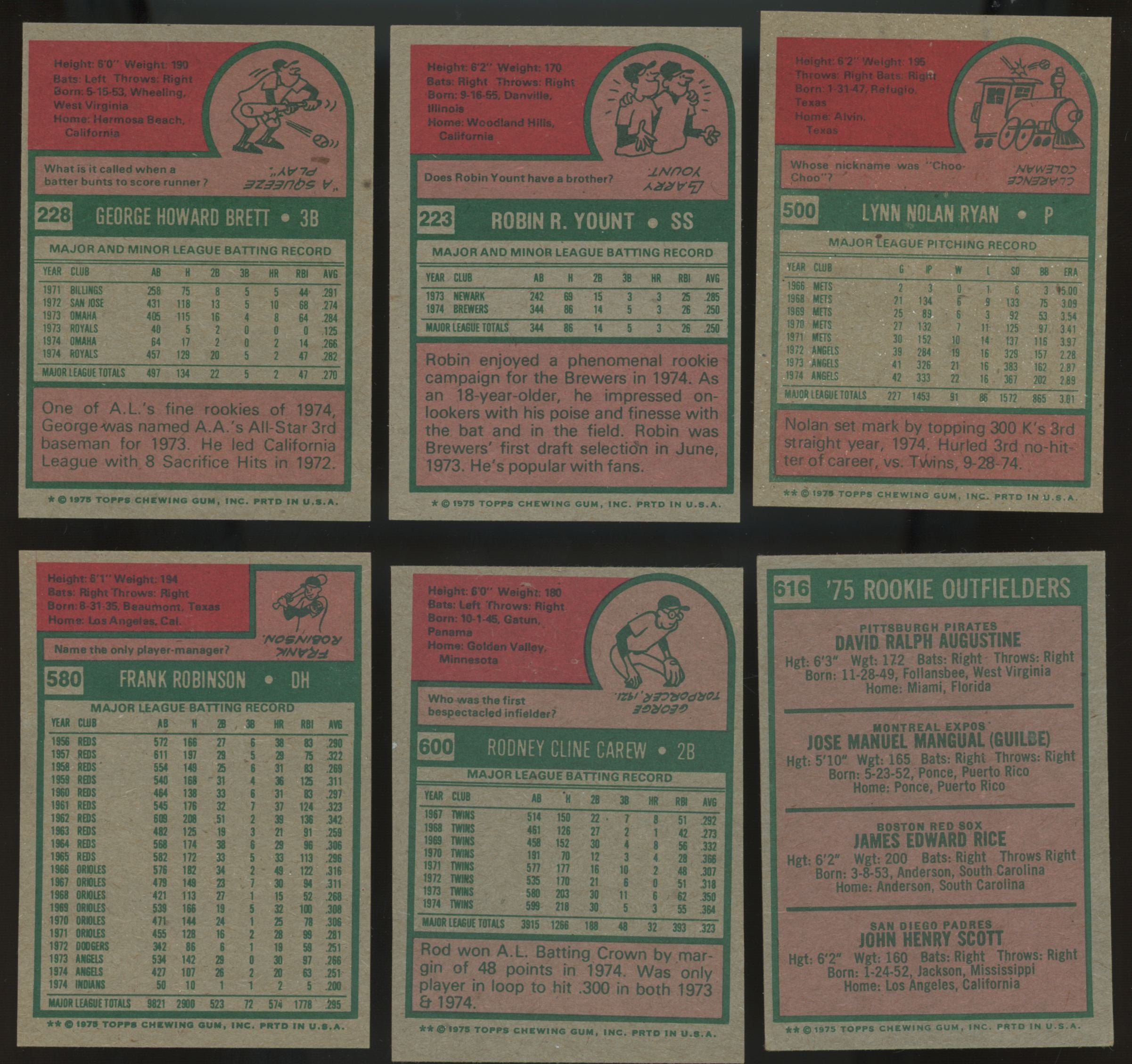 1975 Topps Baseball Complete Set (660/660) EX/MT-NM (Aaron Creased)