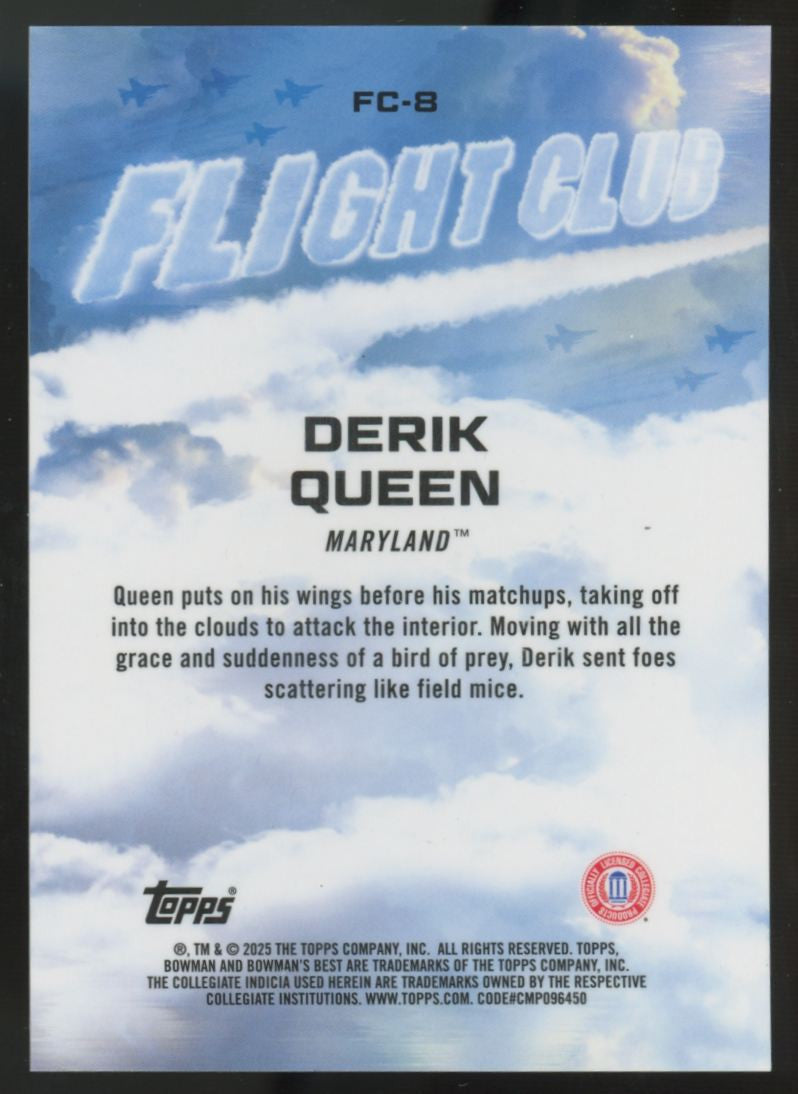 2024-25 Bowman Best University Derik Queen Flight Club #FC-8