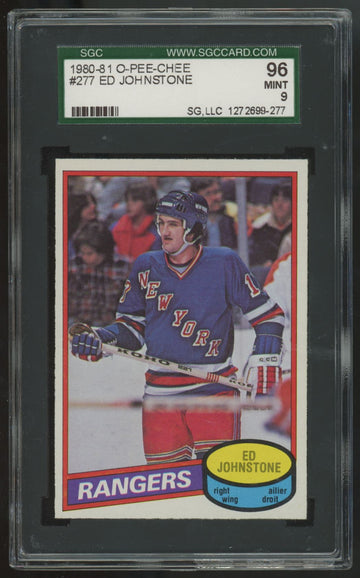 1980-81 O-Pee-Chee Ed Johnstone #277 SGC 9