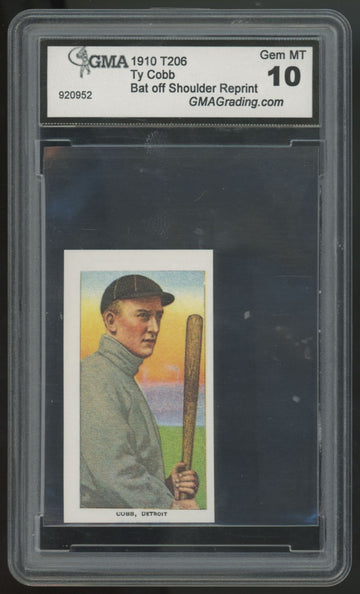 1983 Capital T206 Reprint Ty Cobb Bat Off Shoulder GMA 10