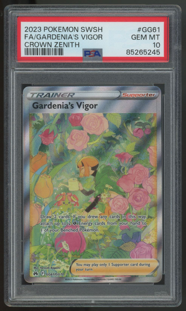 2023 Pokemon Gardenia's Vigor Crown Zenith Full Art #GG61 PSA 10