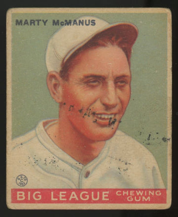 1933 Goudey Marty McManus #48 VG (MK)