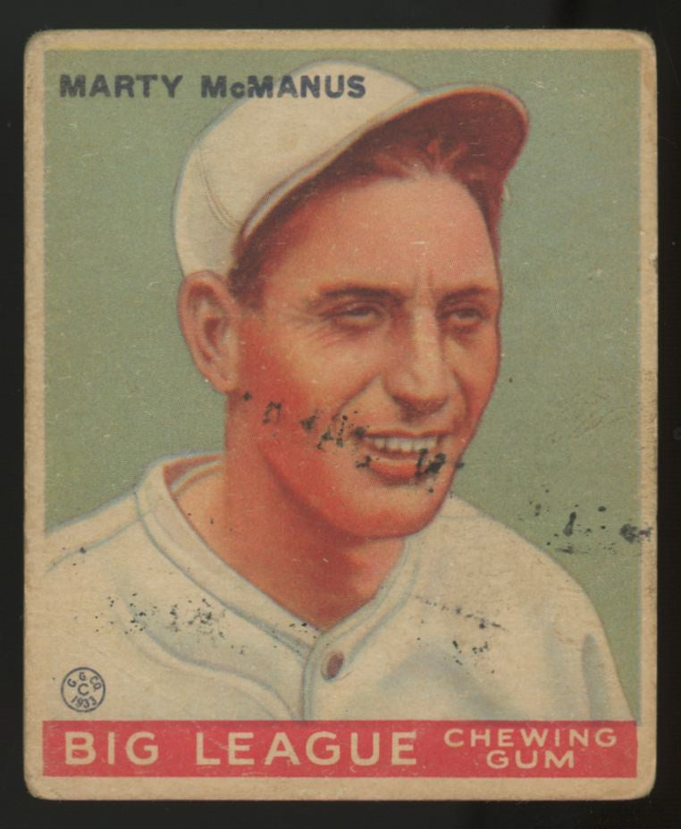 1933 Goudey Marty McManus #48 VG (MK)