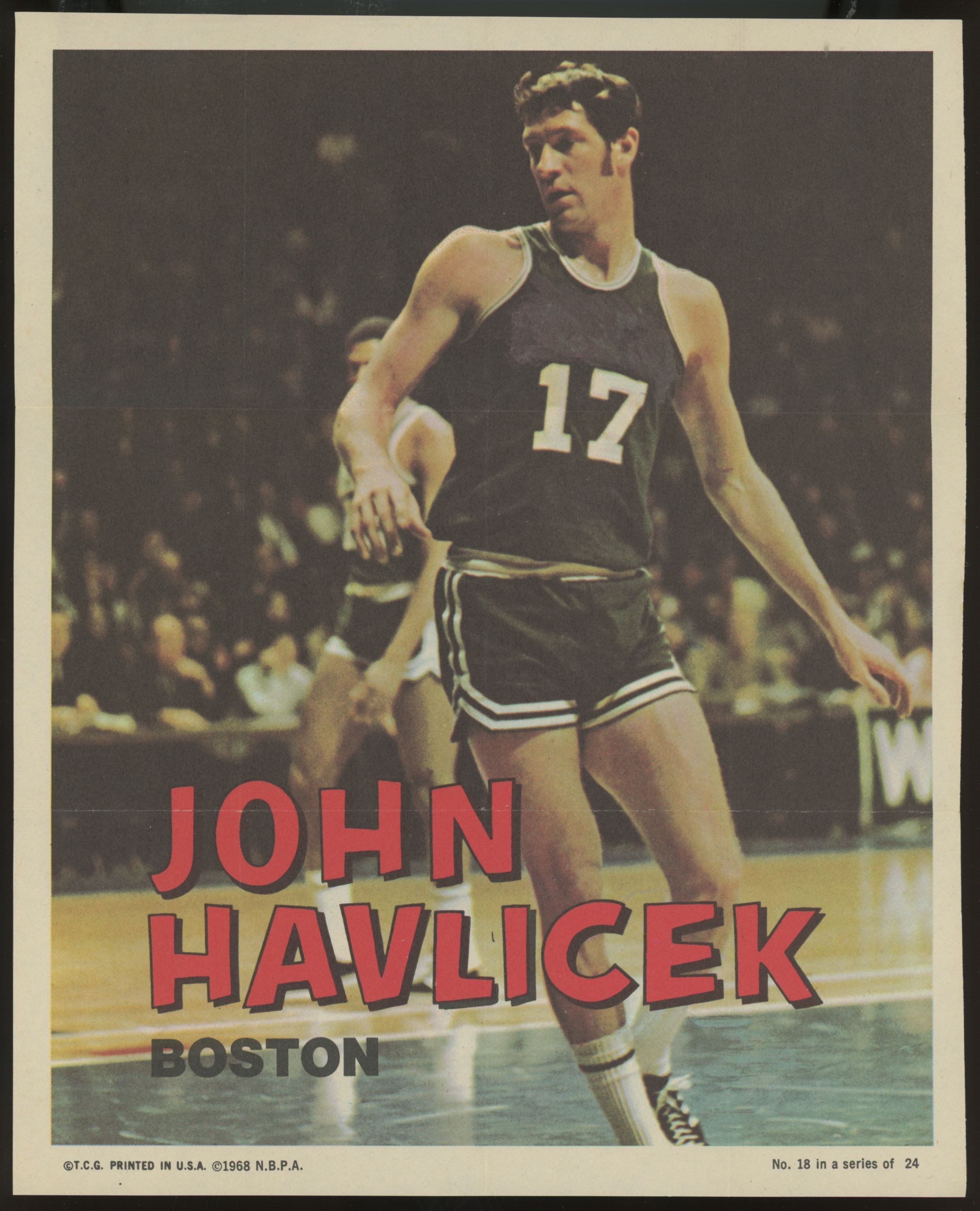1970-71 Topps Poster John Havlicek #18