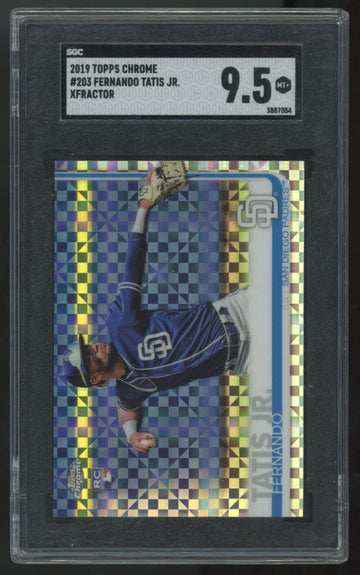 2019 Topps Chrome Fernando Tatis Jr. RC Xfractor #203 SGC 9.5