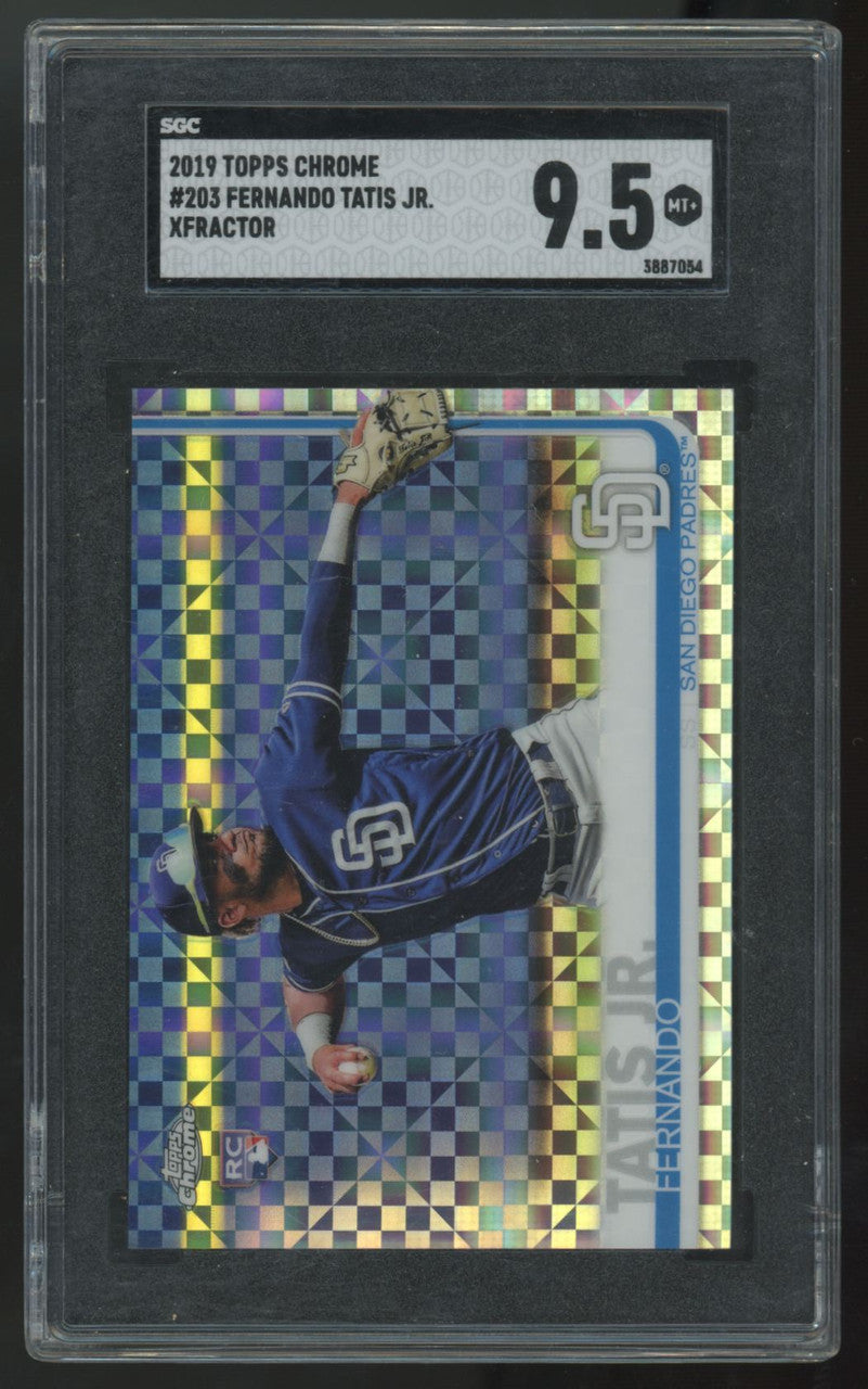 2019 Topps Chrome Fernando Tatis Jr. RC Xfractor #203 SGC 9.5