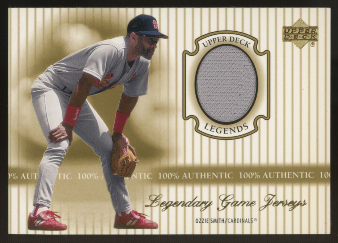 2000 Upper Deck Ozzie Smith Legendary Game Patch Jerseys #J-OS