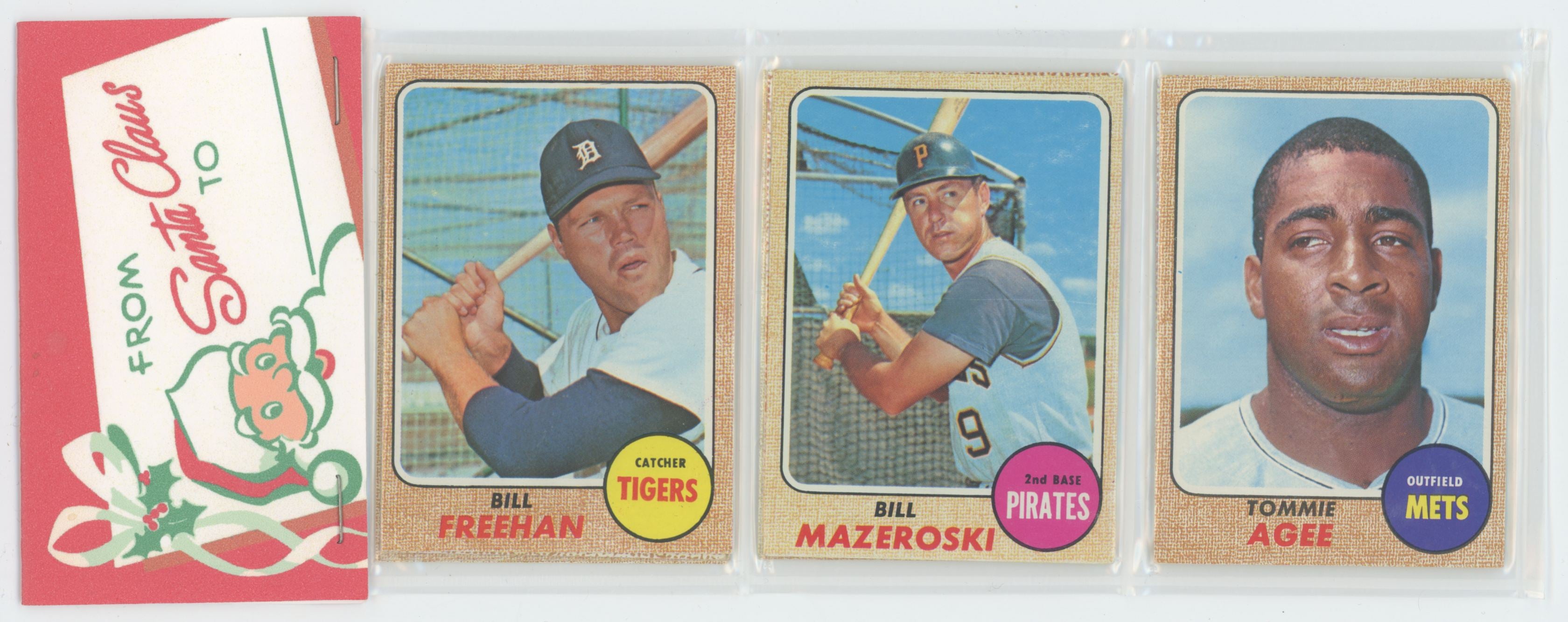 1968 Topps Baseball Holiday Rack Pack Mazeroski On Front
