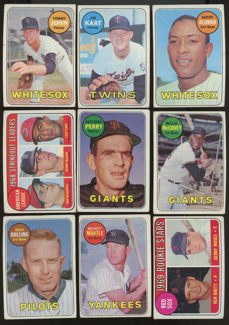 1969 Topps Baseball Complete Set (664) VG-EX Overall "B"