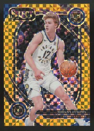 2024-25 Panini Select Johnny Furphy RC Courtside Gold Prizm /10 #297