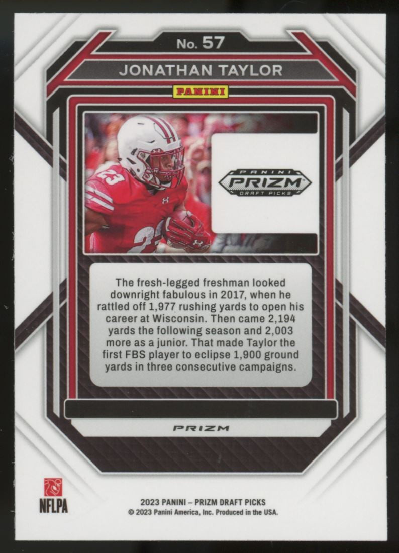 2023 Prizm Draft Jonathan Taylor Snakeskin SSP #57