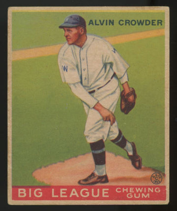 1933 Goudey Alvin Crowder #95 VG-EX