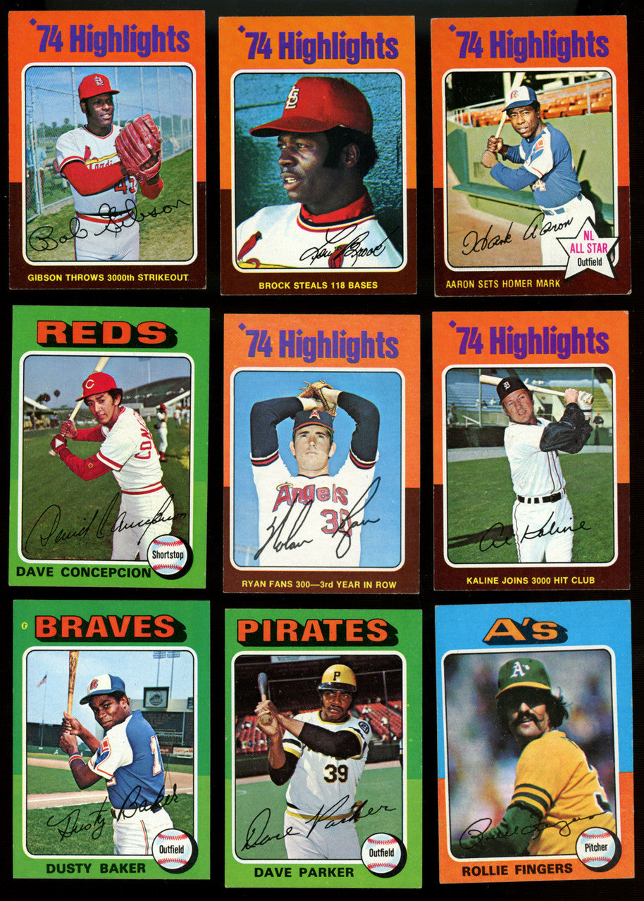 1975 Topps Mini Baseball Complete Set (660) EX-MT Overall Brett Yount