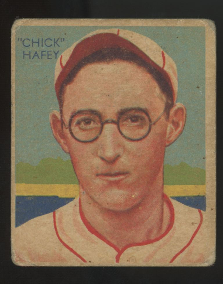 1934 National Chicle "Chick" Hafey Diamond Stars #18 Poor