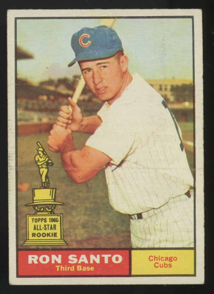 1961 Topps Ron Santo RC #35 EX "A"