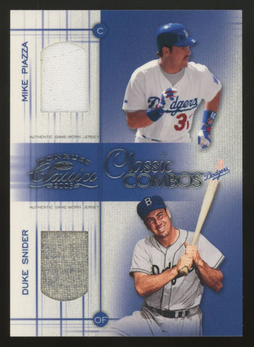 2003 Donruss Classics Piazza/Snider Classic Combos Dual Patch /25 #CC10