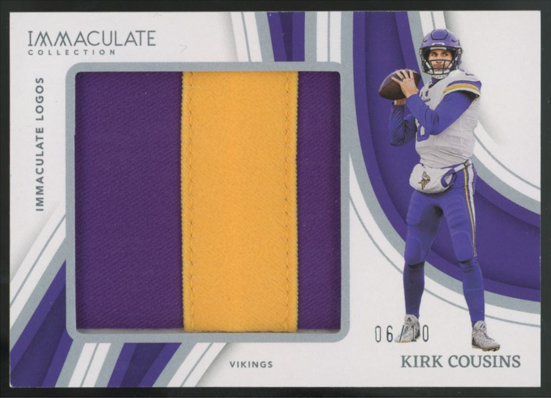 2023 Panini Immaculate Kirk Cousins Logos Patch /10 #IL-KCO