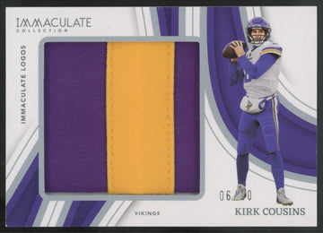 2023 Panini Immaculate Kirk Cousins Logos Patch /10 #IL-KCO