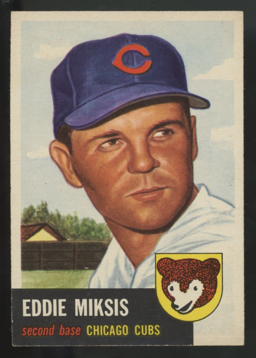 1953 Topps Eddie Miksis #39 NM-MT