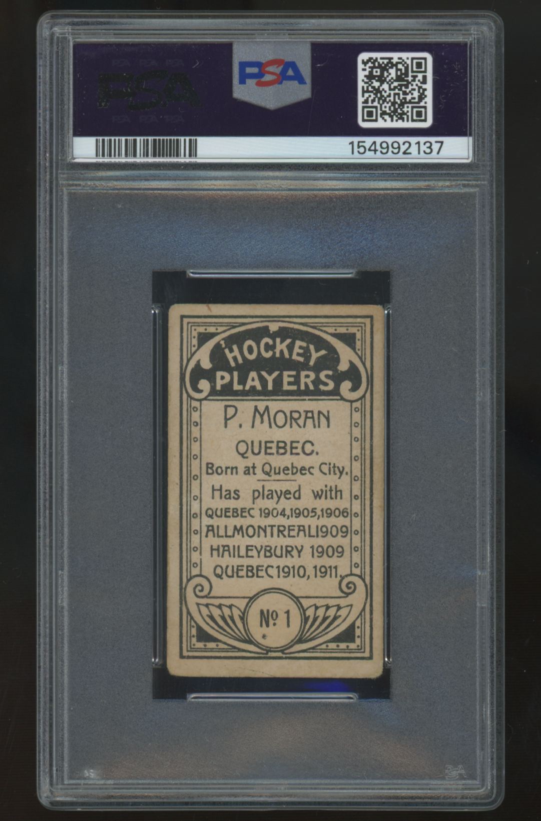1911 C55 Paddy Moran #1 PSA 2