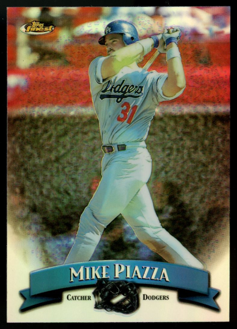 1998 Topps Finest Mike Piazza Refractor #15
