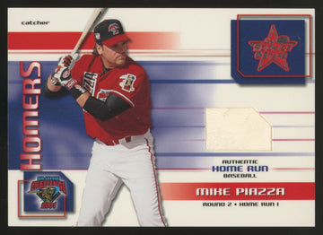 2002 Leaf Rookies & Stars Mike Piazza Homers Ball Relic /25 #H-26
