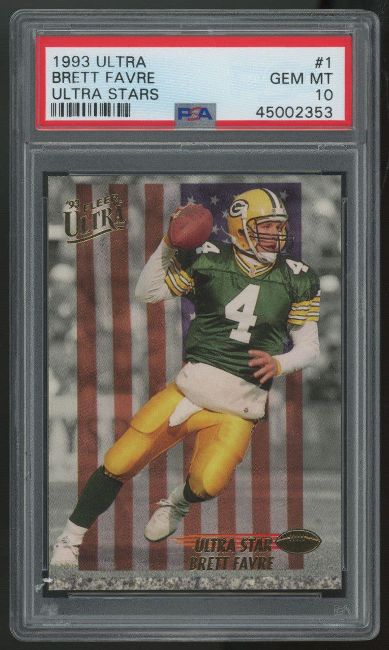 1993 Fleer Ultra Brett Favre Ultra Stars #1 PSA 10