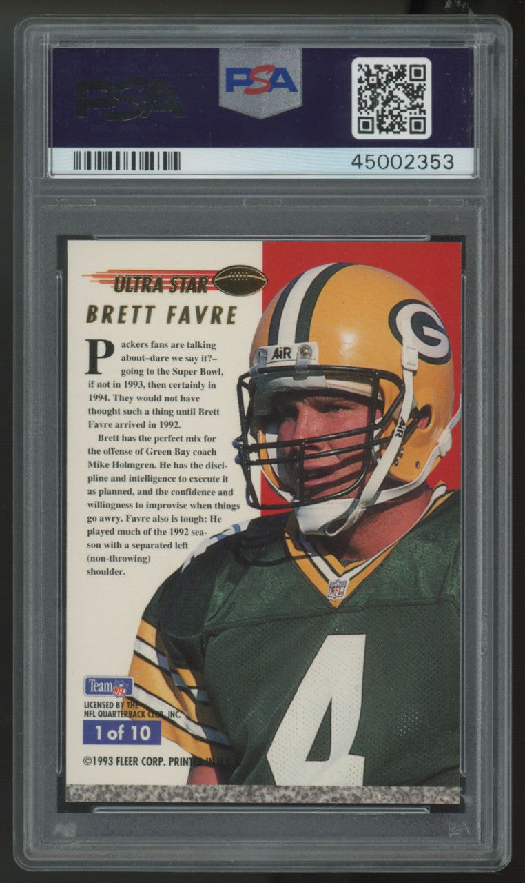 1993 Fleer Ultra Brett Favre Ultra Stars #1 PSA 10