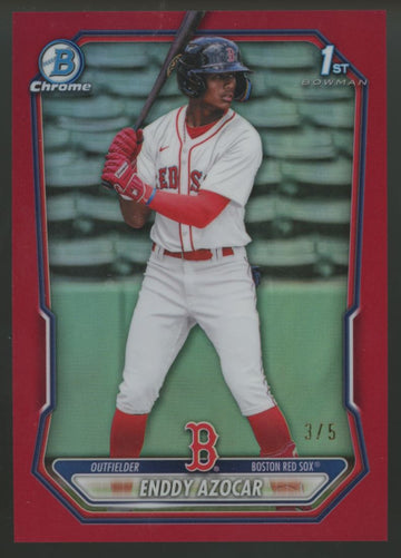 2026 Bowman Chrome Enddy Azocar 1st Red Refractor /5 #BCP-23