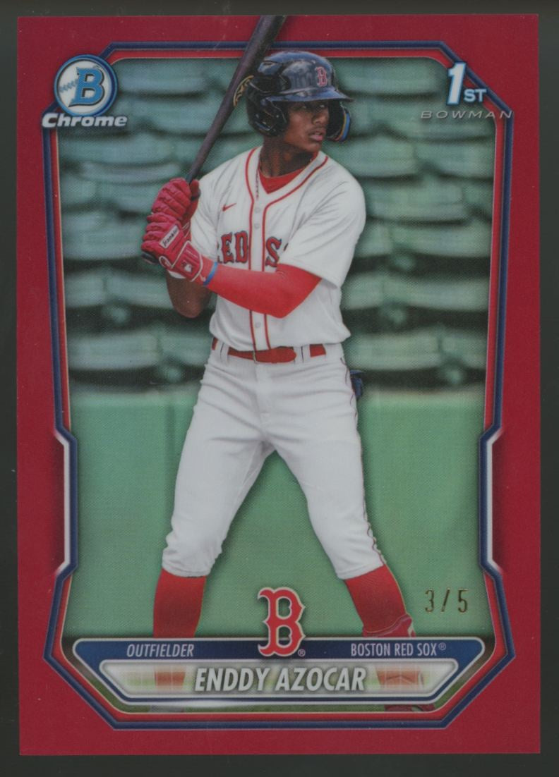 2026 Bowman Chrome Enddy Azocar 1st Red Refractor /5 #BCP-23
