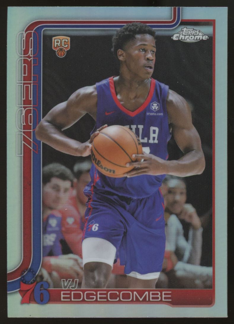 2025-26 Topps Chrome VJ Edgecombe RC Refractor #253