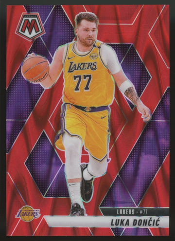 2024/25 Mosaic Basketball Luka Doncic Red Seismic Prizm /299 #100