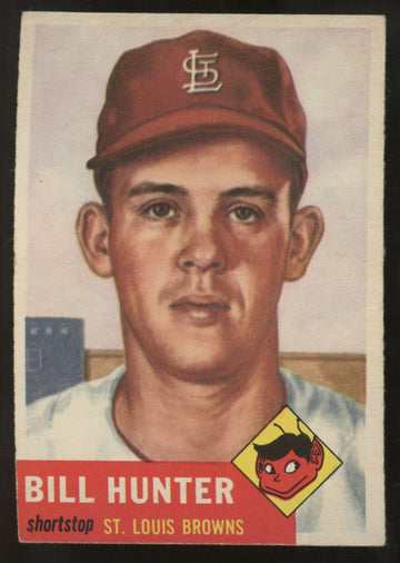 1953 Topps Bill Hunter #166 EX/MT