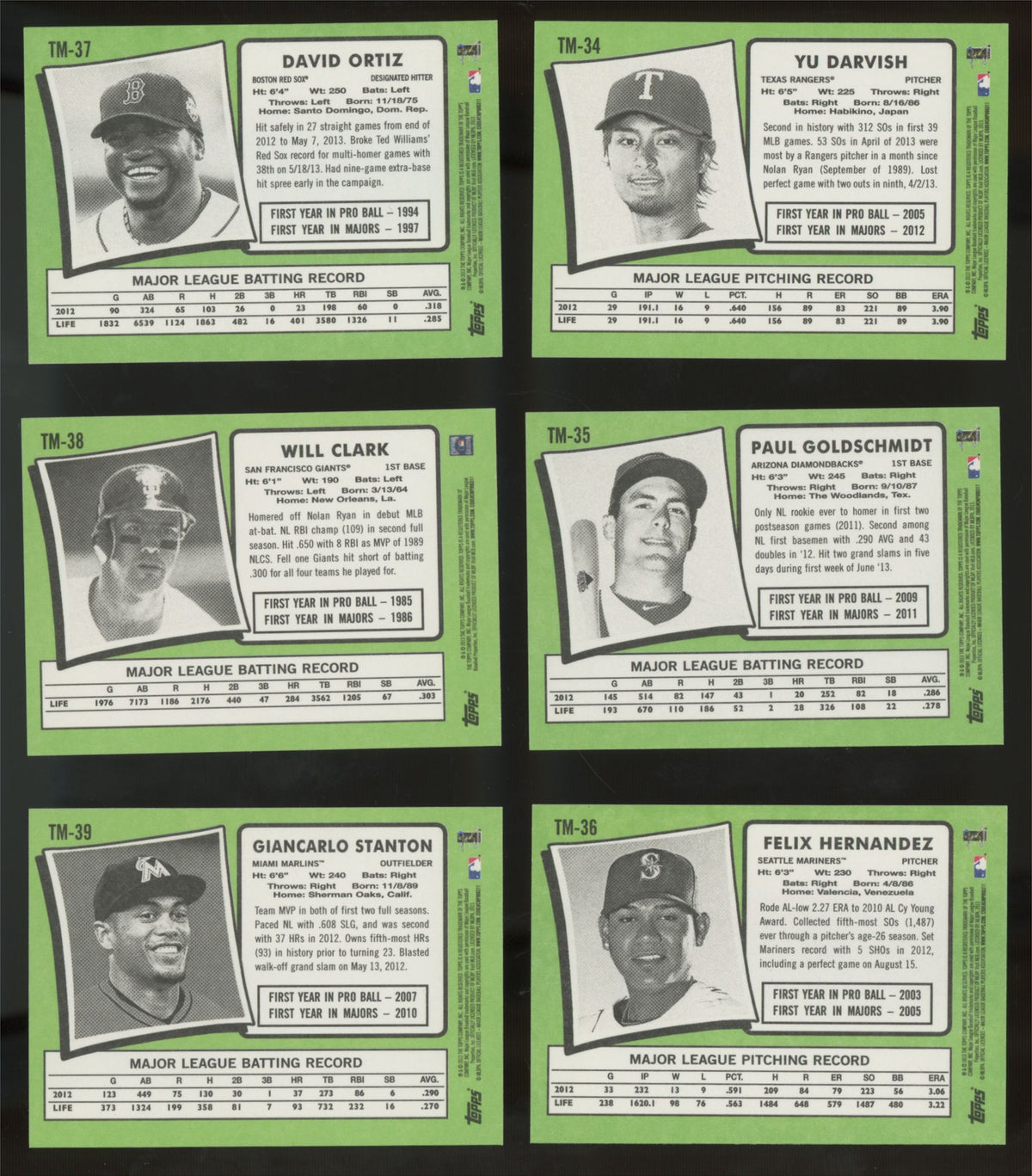 2013 Topps Update 1971 Mini Complete Set (50/50) NM/MT