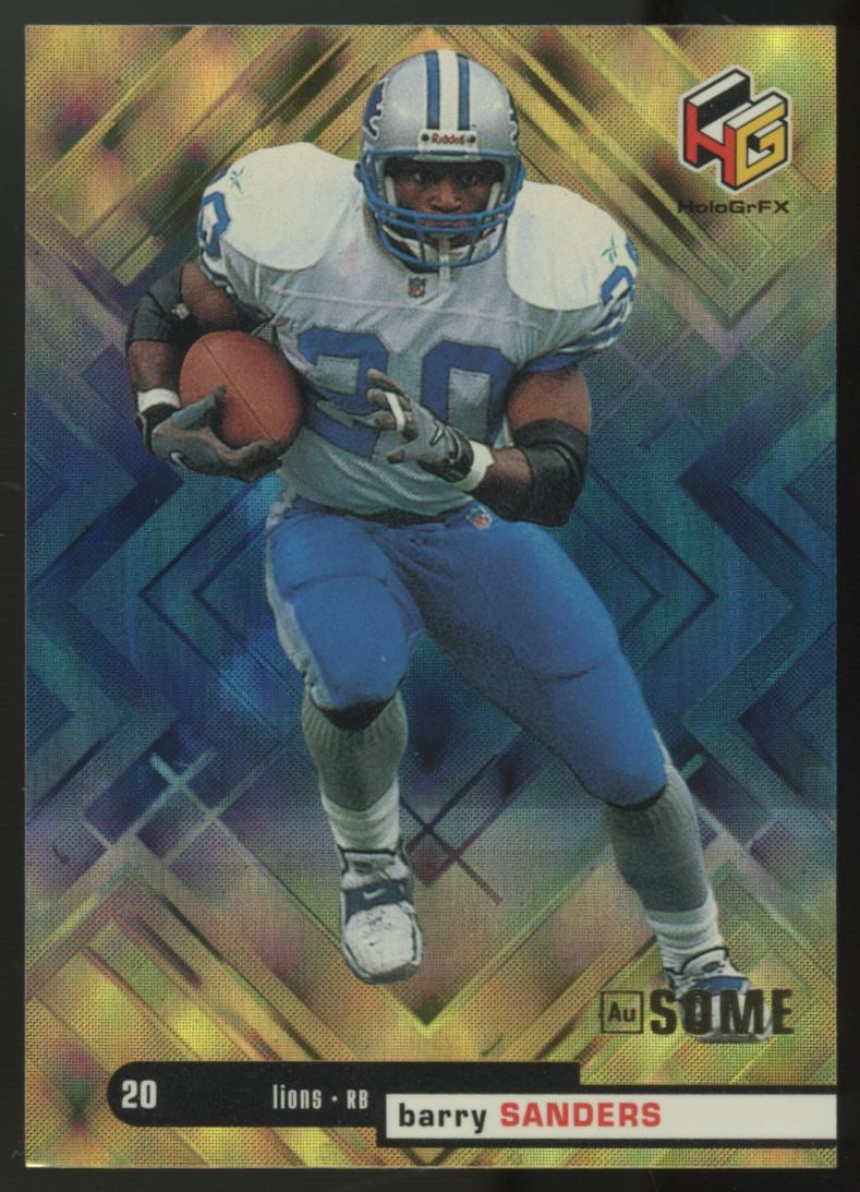 1999 Upper Deck HoloGrFX Barry Sanders AuSOME #AU17